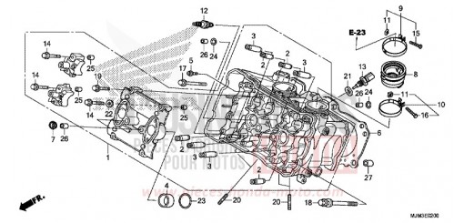 CULASSE (AVANT) VFR800FE de 2014